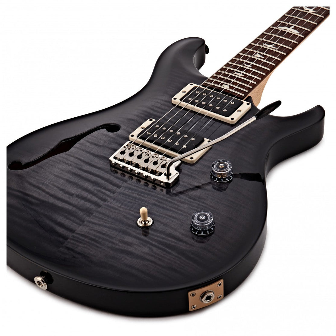 Đàn Guitar Điện PRS CE 24 Semi-Hollow w/Bag, Faded Gray Black Smokeburst-Mai Nguyên Music