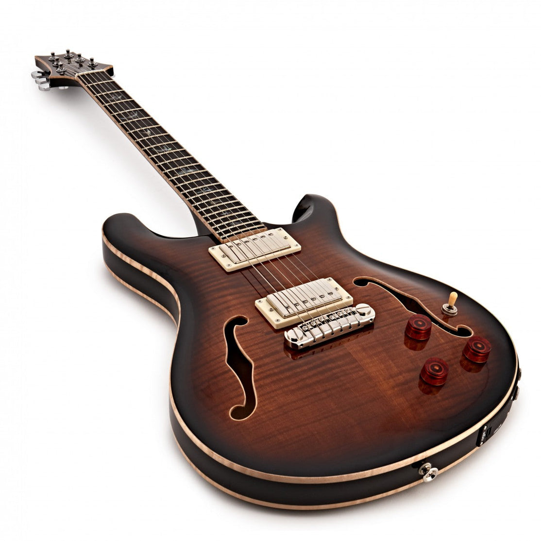 Đàn Guitar Điện PRS SE Hollowbody II Piezo w/Case, Black Gold Burst-Mai Nguyên Music