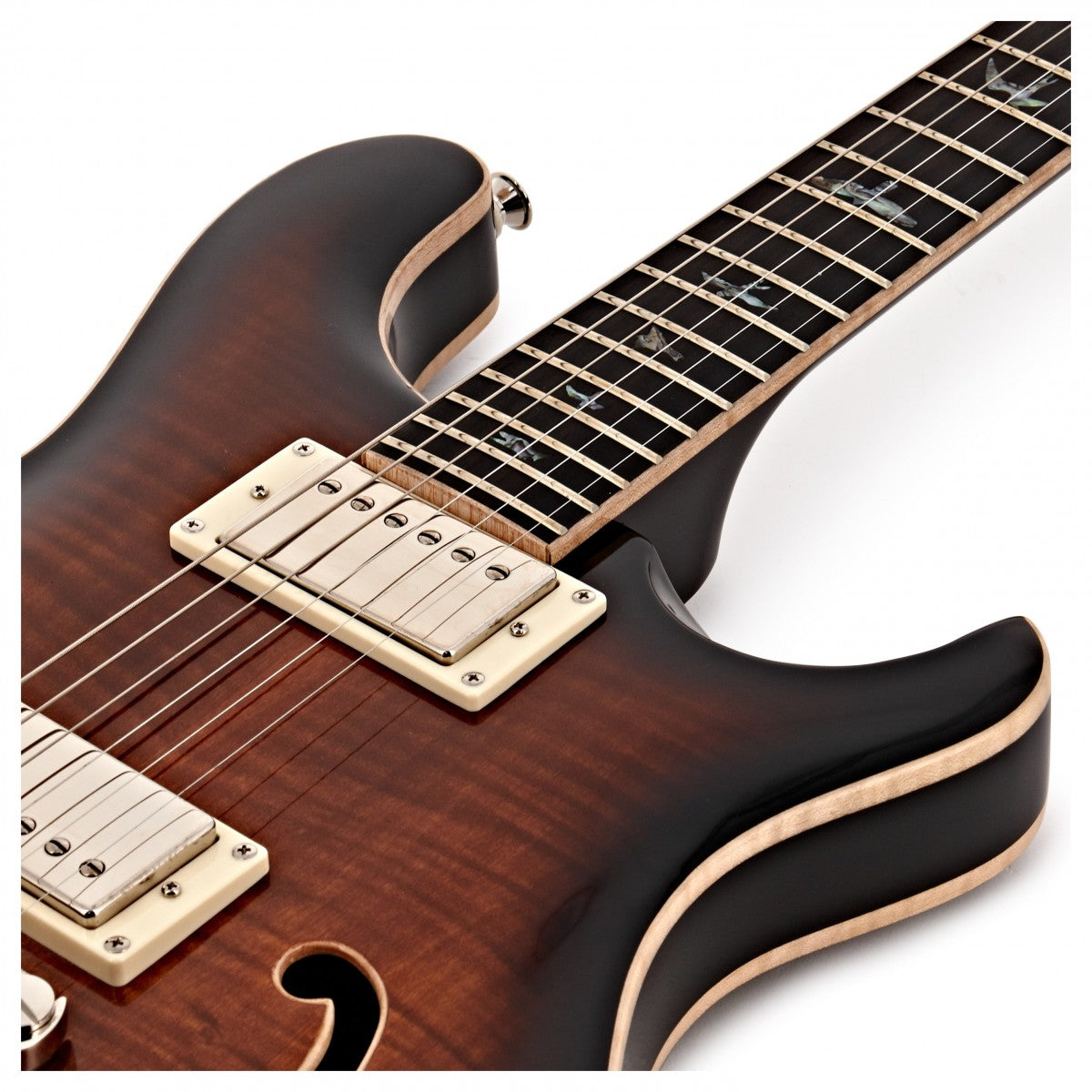 Đàn Guitar Điện PRS SE Hollowbody II Piezo w/Case, Black Gold Burst-Mai Nguyên Music