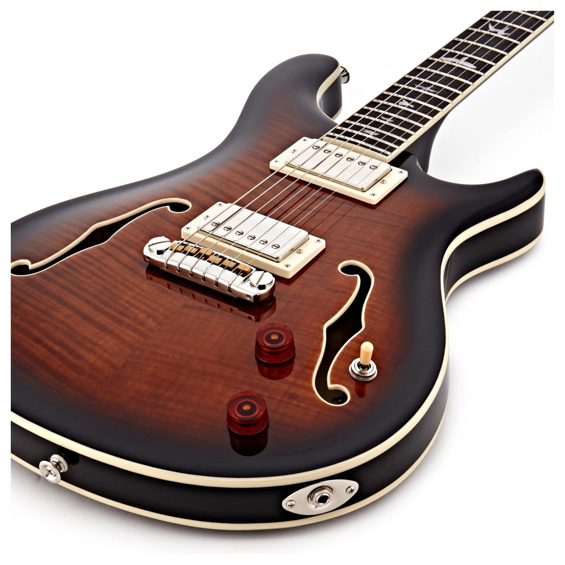 Đàn Guitar Điện PRS SE Hollowbody II w/Case, Black Gold Sunburst-Mai Nguyên Music
