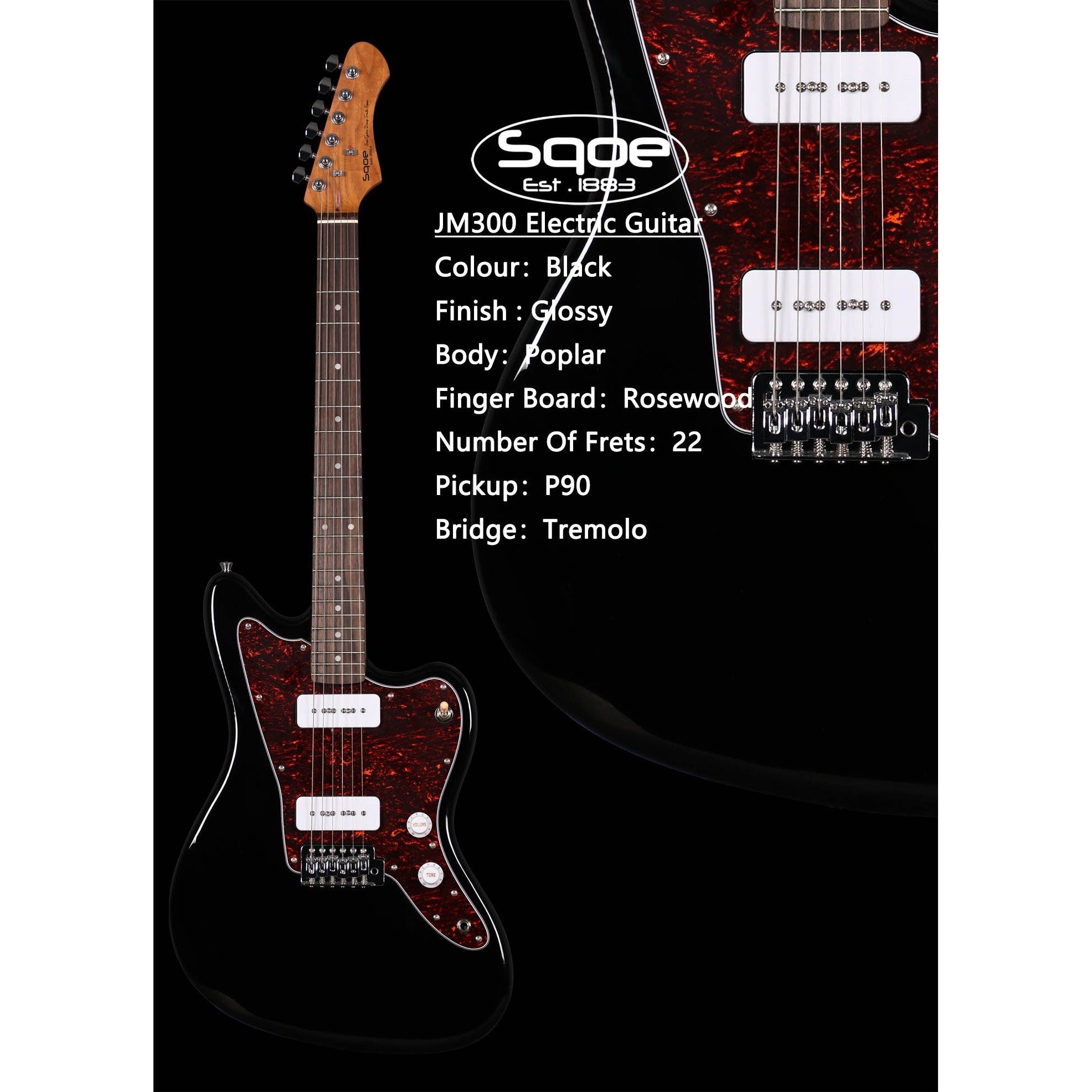 Đàn Guitar Điện Sqoe JM300-Mai Nguyên Music