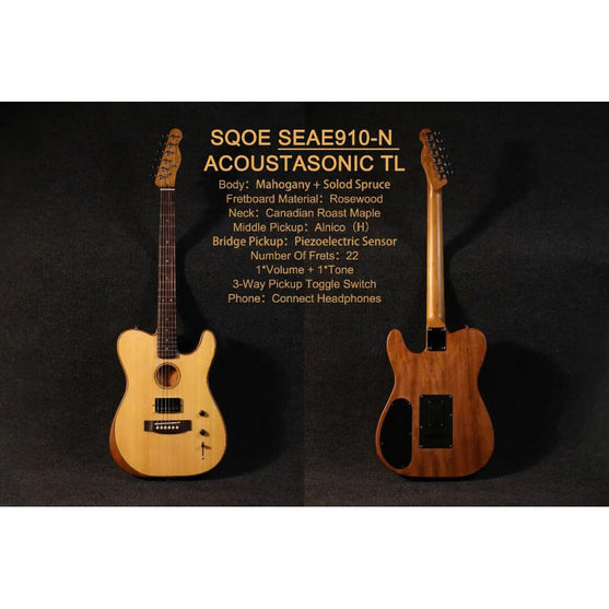 Đàn Guitar Điện Sqoe SEAE910-Mai Nguyên Music