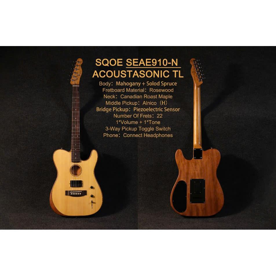 Đàn Guitar Điện Sqoe SEAE910-Mai Nguyên Music