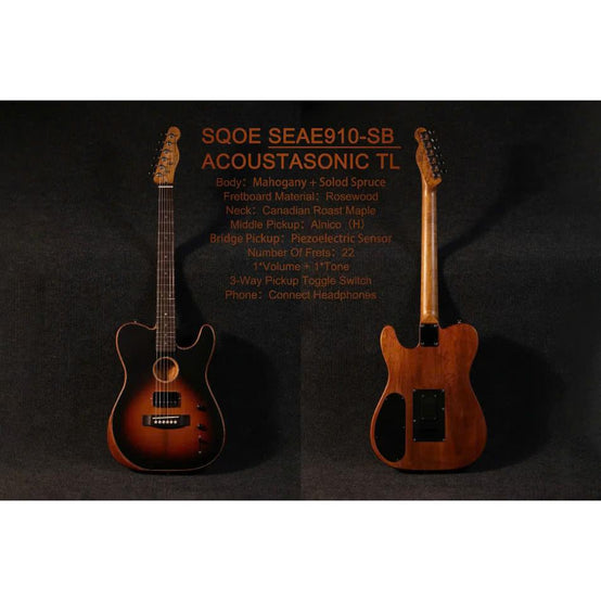 Đàn Guitar Điện Sqoe SEAE910-Mai Nguyên Music
