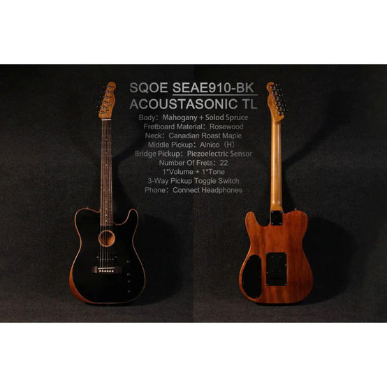 Đàn Guitar Điện Sqoe SEAE910-Mai Nguyên Music