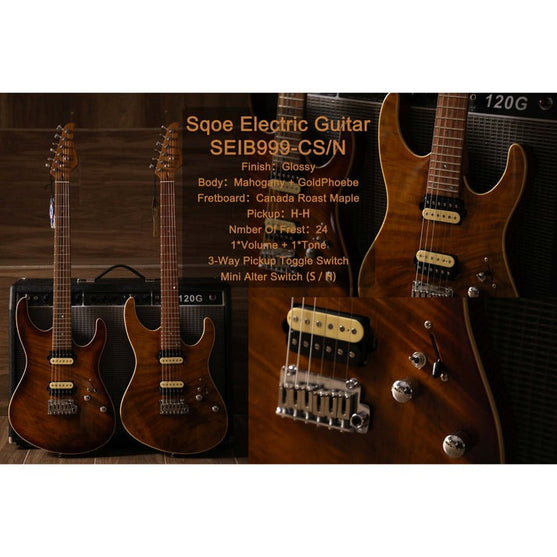 Đàn Guitar Điện Sqoe SEIB999-Mai Nguyên Music