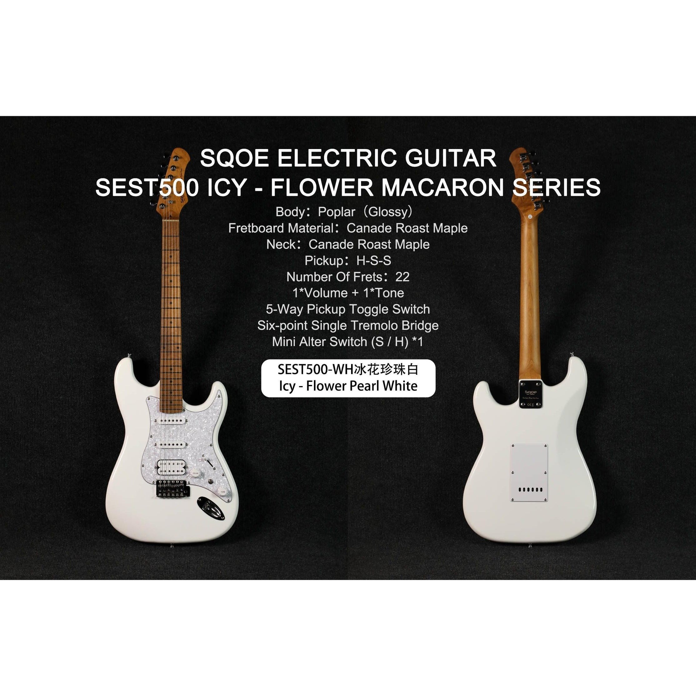 Đàn Guitar Điện Sqoe SEST500 Stratocaster-Mai Nguyên Music