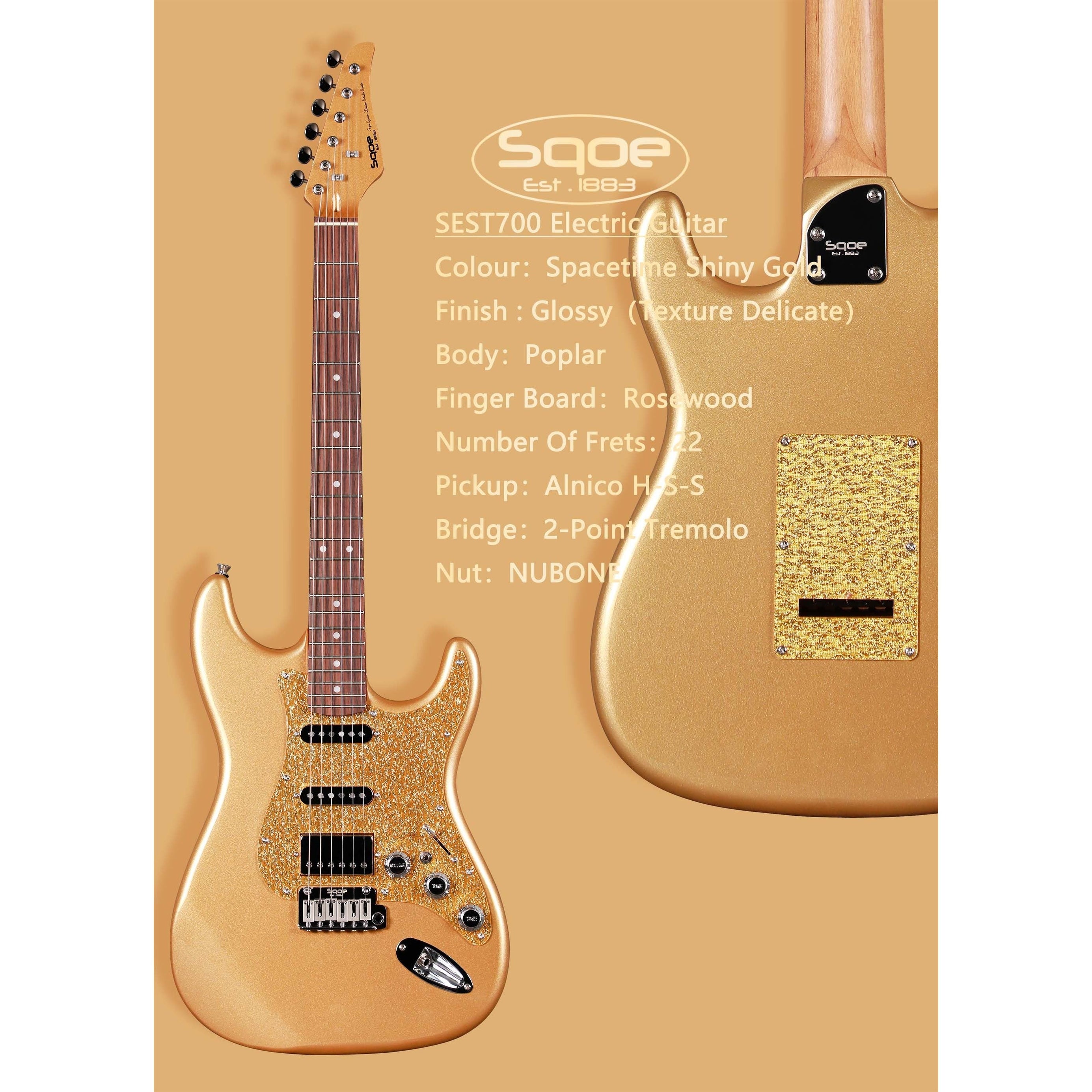 Đàn Guitar Điện Sqoe SEST700-Mai Nguyên Music