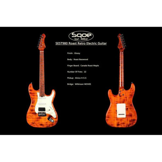 Đàn Guitar Điện Sqoe SEST980, Tiger-Mai Nguyên Music