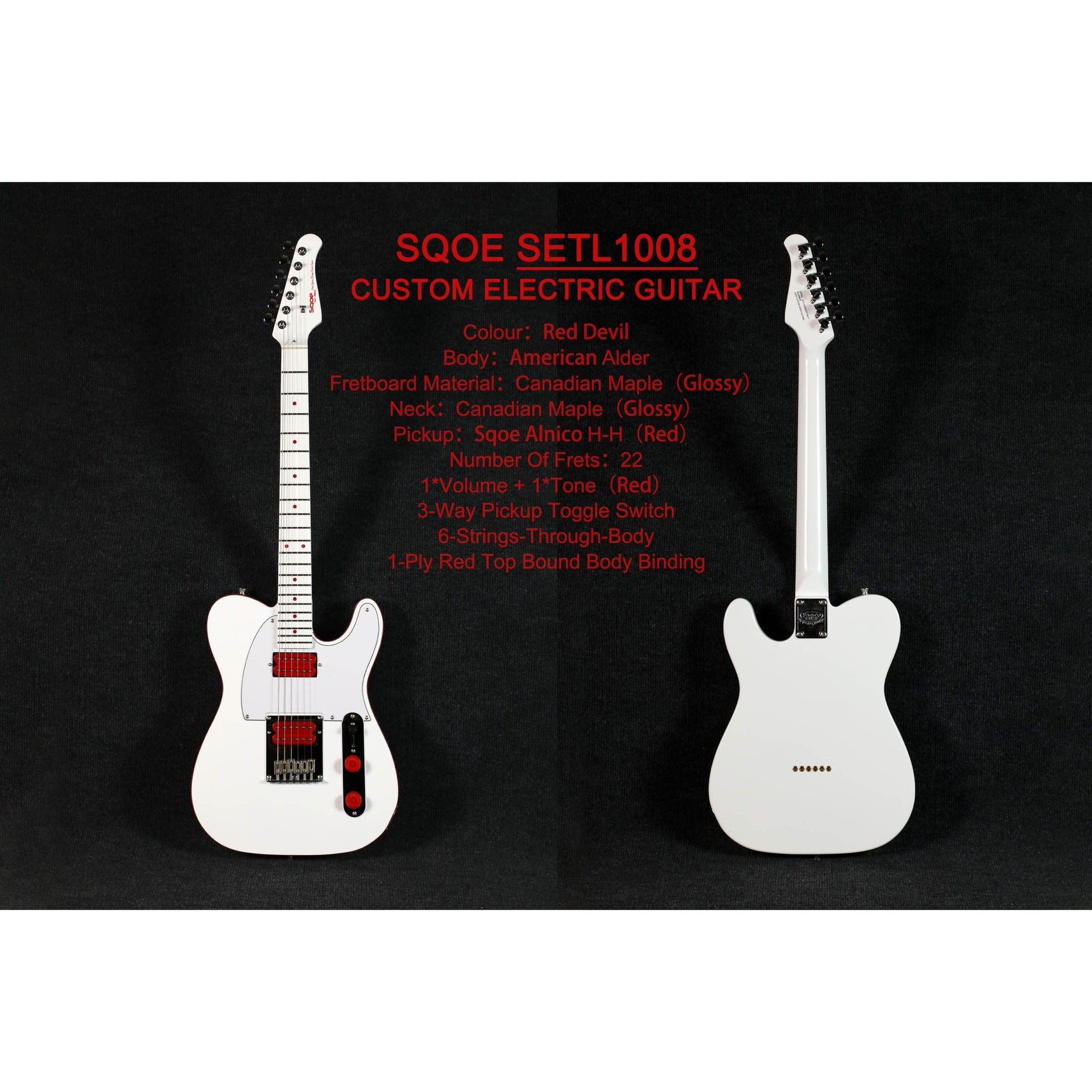 Đàn Guitar Điện Sqoe SETL 1008 Telecaster-Mai Nguyên Music