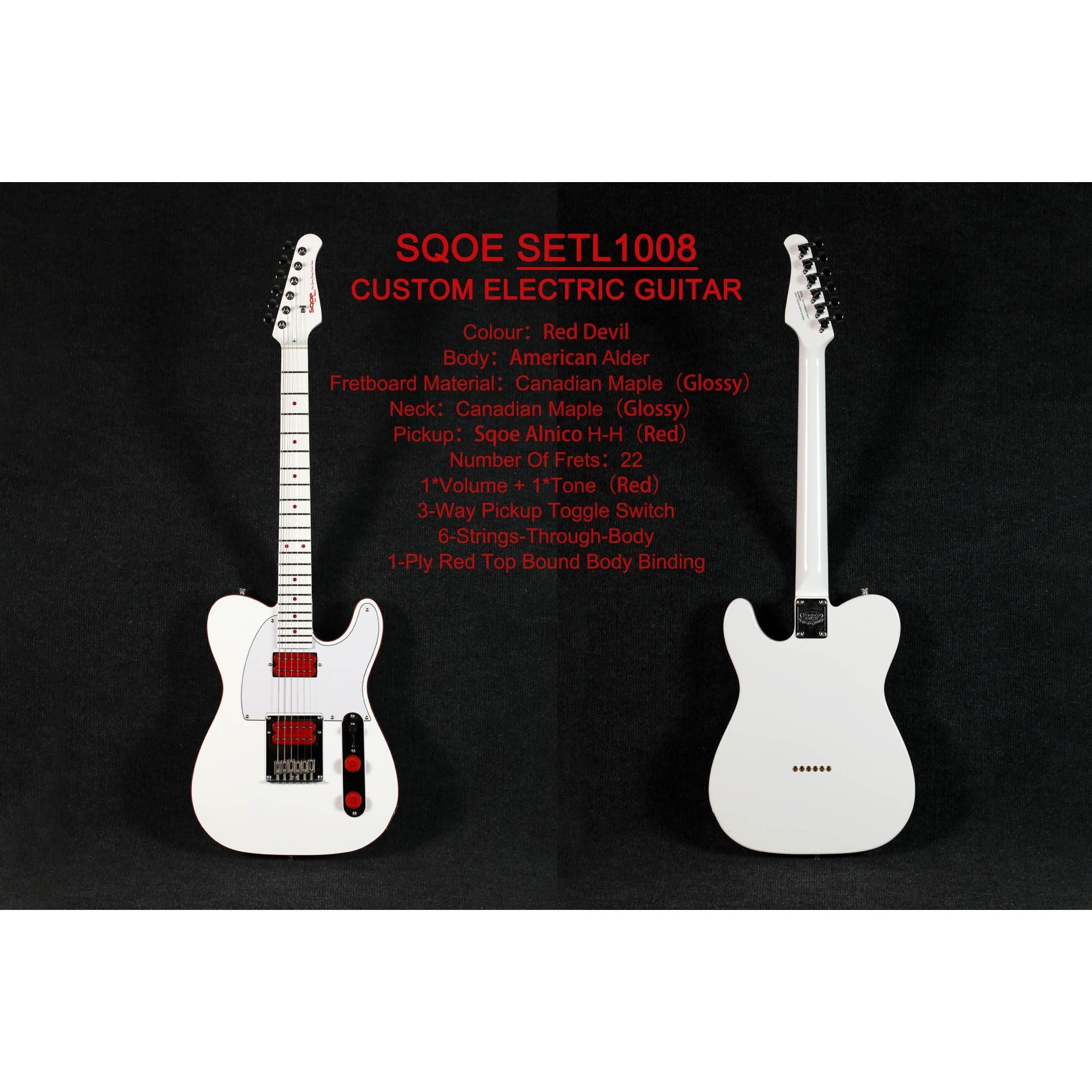 Đàn Guitar Điện Sqoe SETL 1008 Telecaster-Mai Nguyên Music
