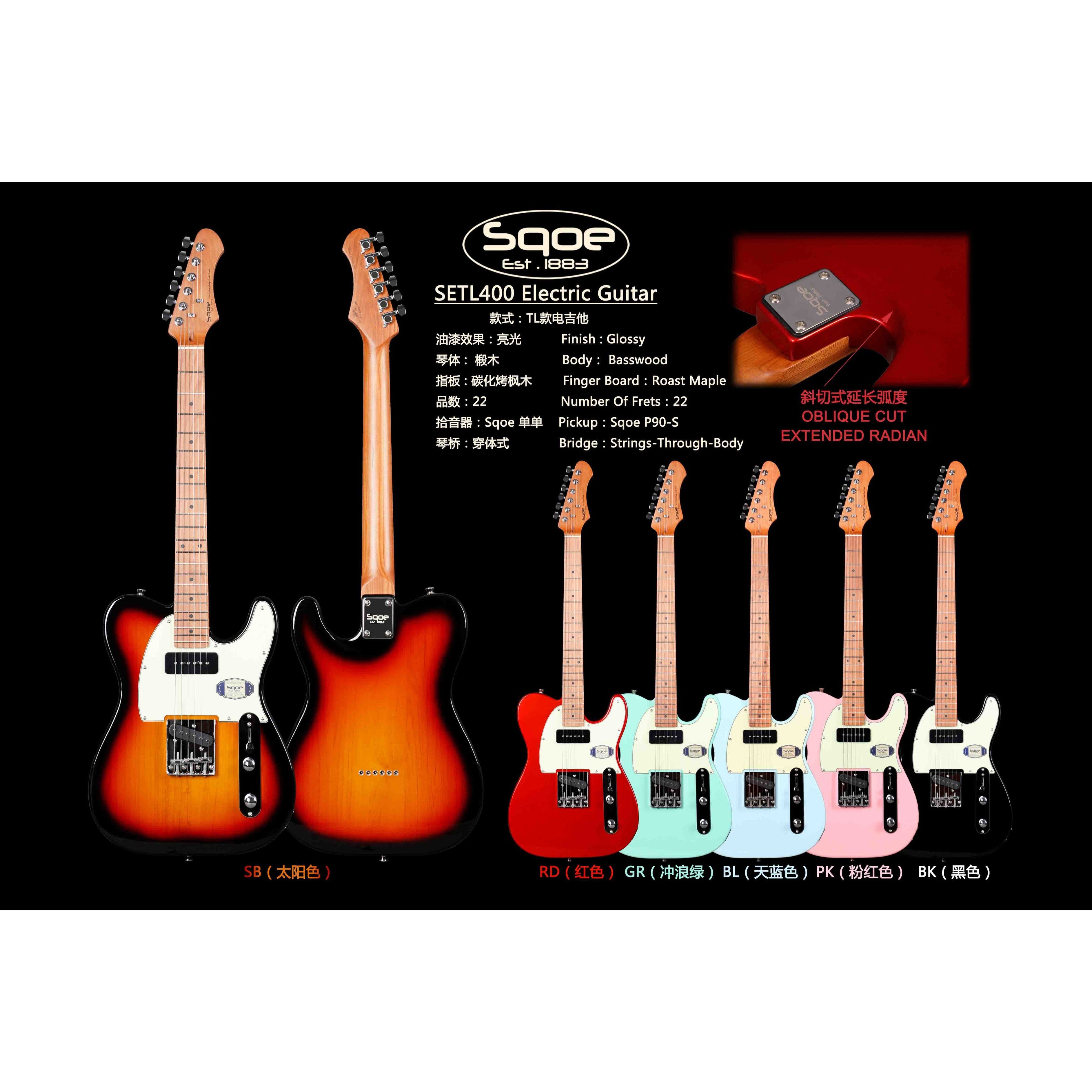 Đàn Guitar Điện Sqoe SETL400 Telecaster-Mai Nguyên Music