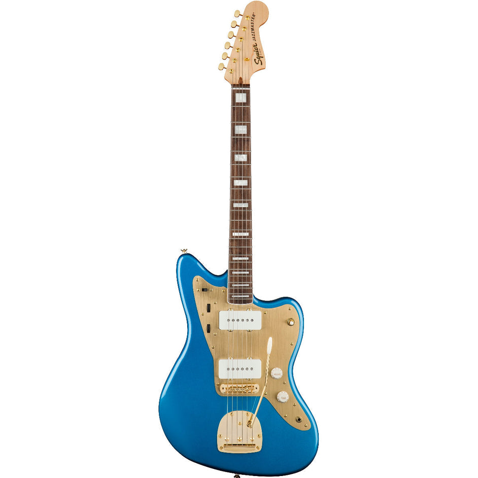 Đàn Guitar Điện Squier 40th Anniversary Jazzmaster Gold Edition, Larel Fingerboard, Lake Placid Blue-Mai Nguyên Music