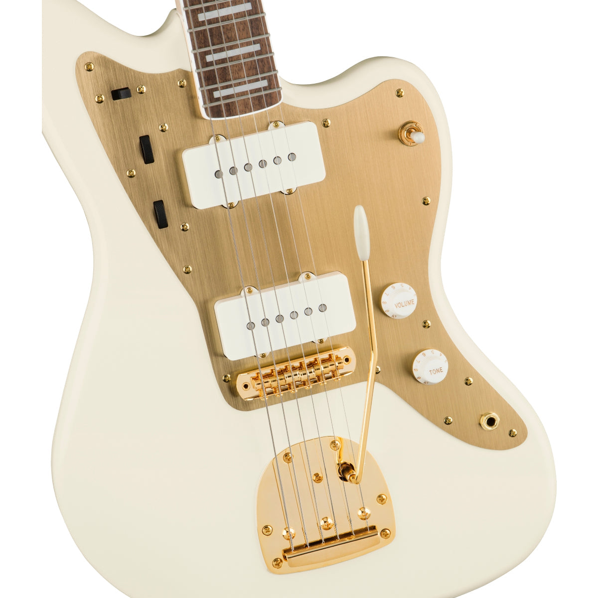 Đàn Guitar Điện Squier 40th Anniversary Jazzmaster Gold Edition, Laurel Fingerboard, Olympic White-Mai Nguyên Music