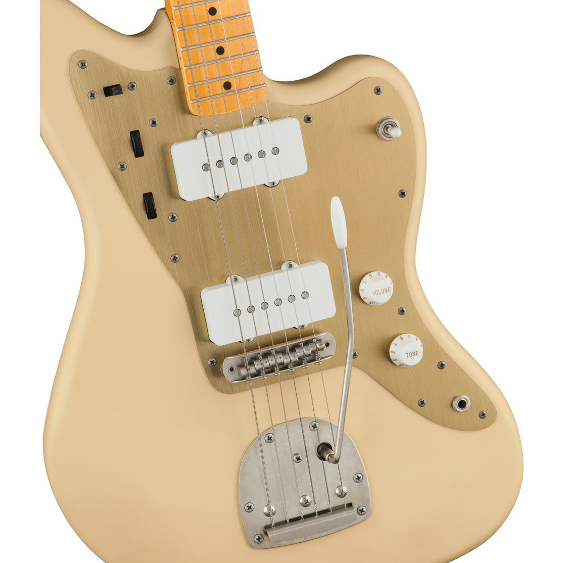 Đàn Guitar Điện Squier 40th Anniversary Jazzmaster Vintage Edition, Maple Fingerboard, Satin Desert Sand-Mai Nguyên Music