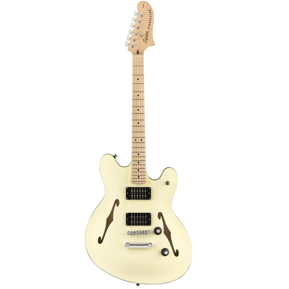 Đàn Guitar Điện Squier Affinity Series Starcaster, Maple Fingerboard, Olympic White-Mai Nguyên Music