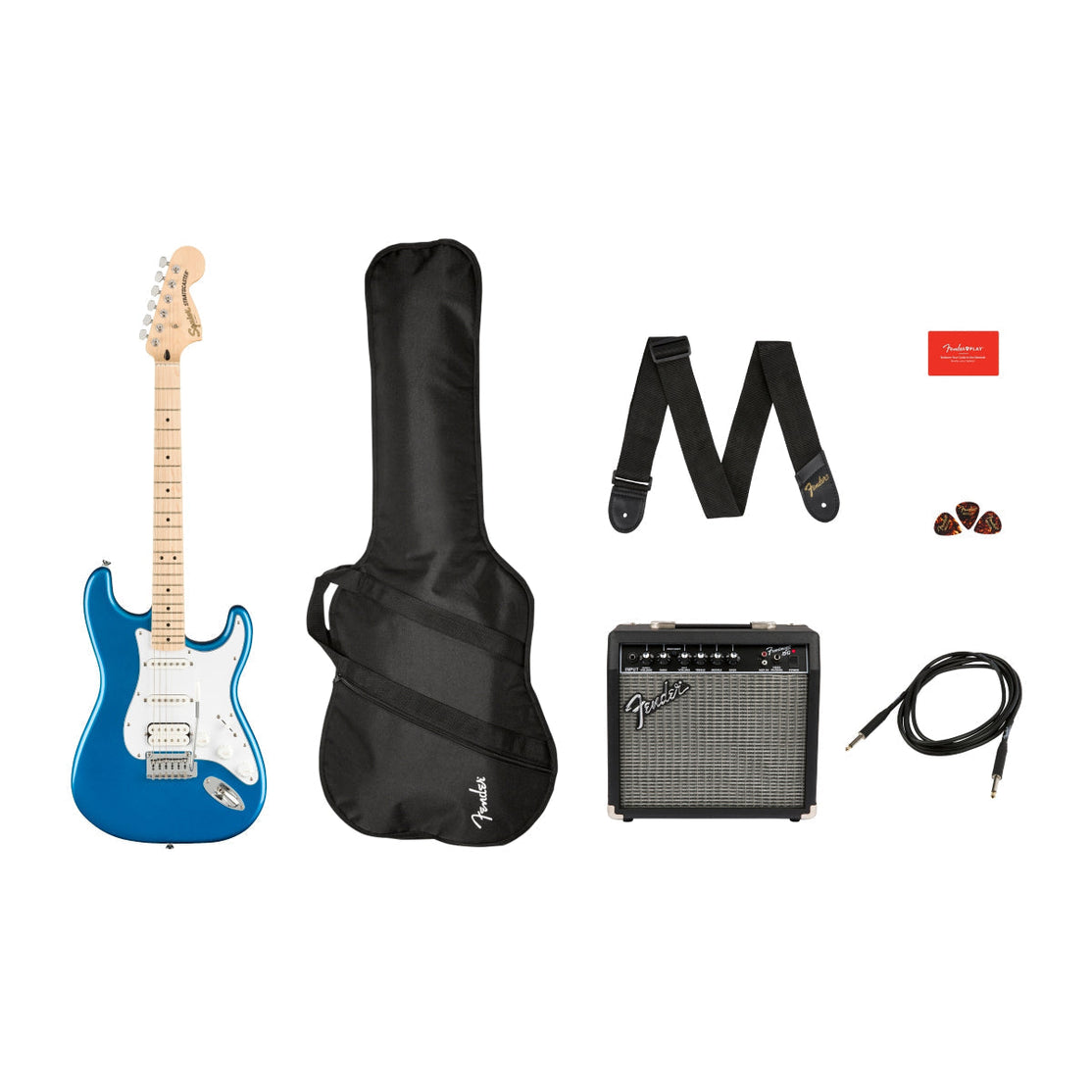 Đàn Guitar Điện Squier Affinity Series Stratocaster HSS Pack, Maple Fingerboard, Lake Placid Blue-Mai Nguyên Music