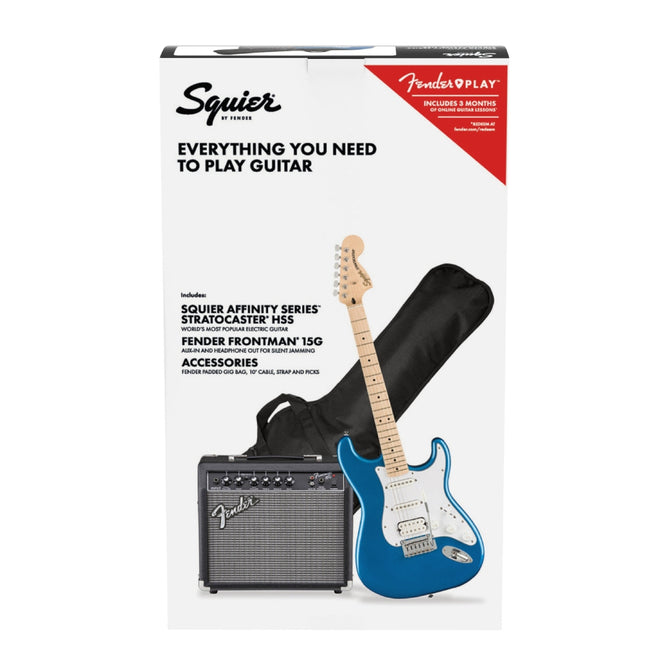 Đàn Guitar Điện Squier Affinity Series Stratocaster HSS Pack, Maple Fingerboard, Lake Placid Blue-Mai Nguyên Music