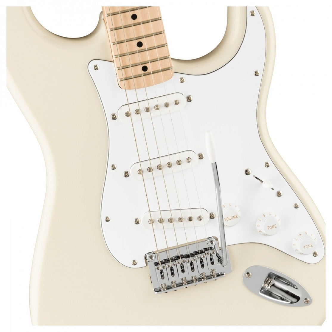 Đàn Guitar Điện Squier Affinity Series Stratocaster, Maple Fingerboard, Olympic White-Mai Nguyên Music