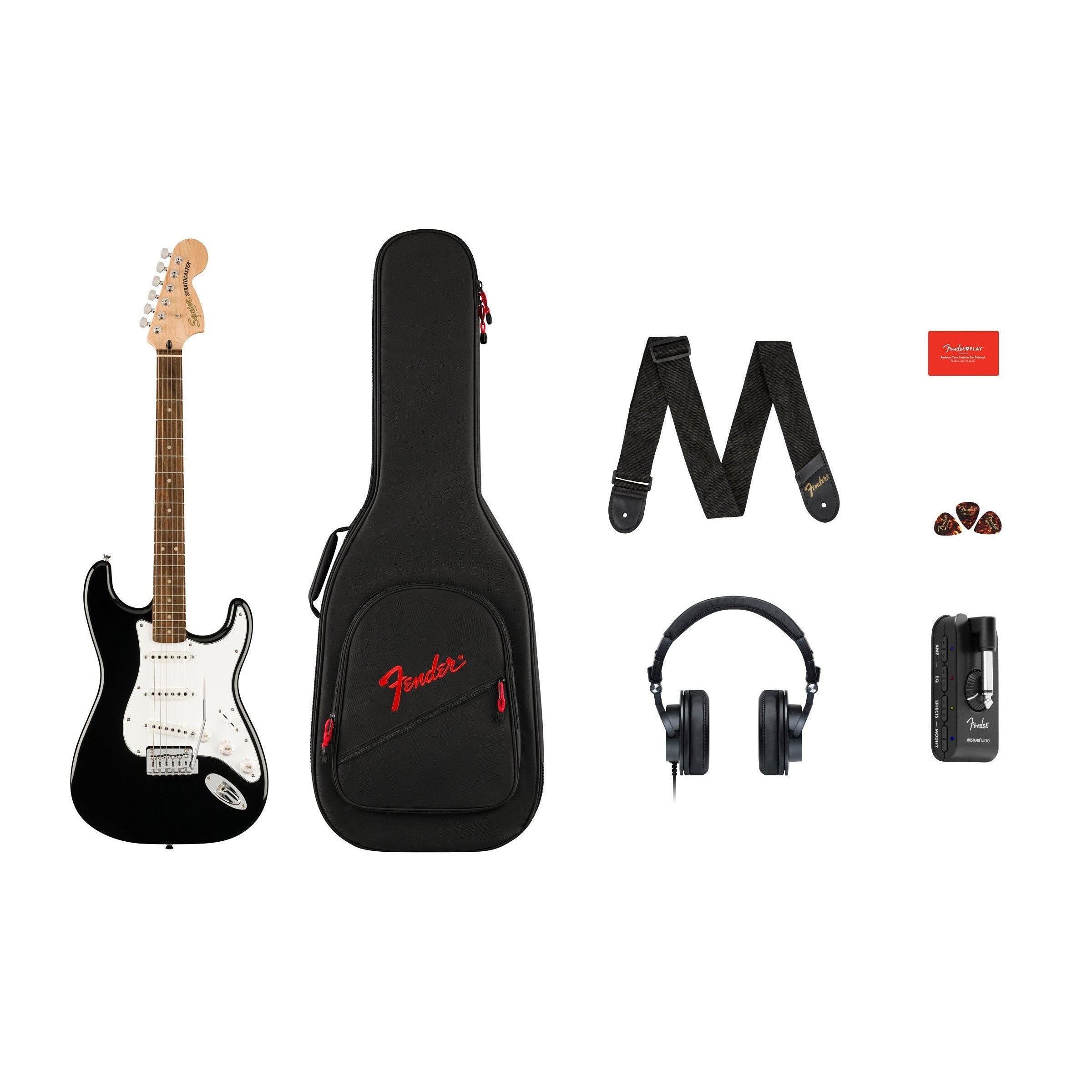 Đàn Guitar Điện Squier Affinity Series Stratocaster Mustang Micro Pack-Mai Nguyên Music