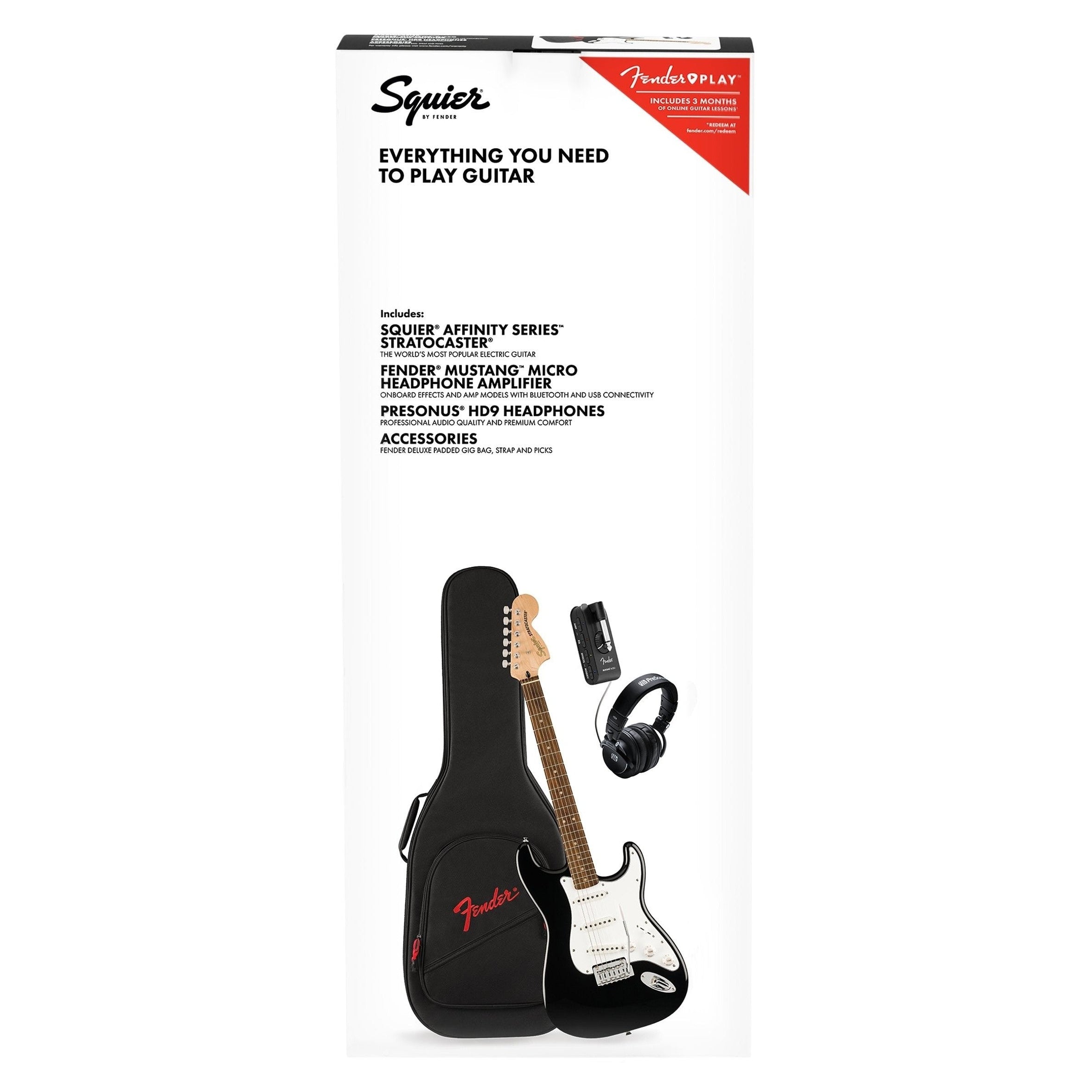 Đàn Guitar Điện Squier Affinity Series Stratocaster Mustang Micro Pack-Mai Nguyên Music