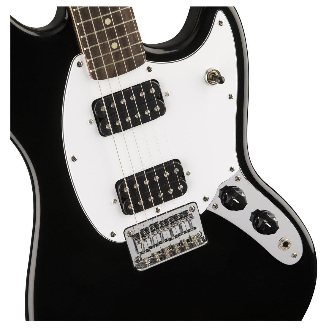 Đàn Guitar Điện Squier Bullet Mustang HH, Laurel Fingerboard, Black-Mai Nguyên Music