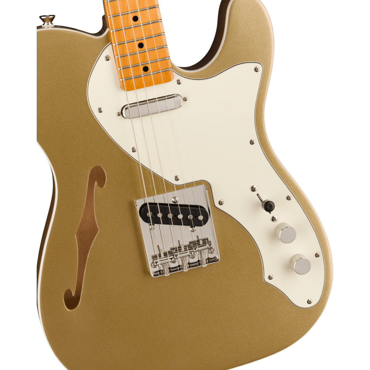 Đàn Guitar Điện Squier Classic Vibe 60s Telecaster Thinline, Maple Fingerboard, Aztec Gold-Mai Nguyên Music