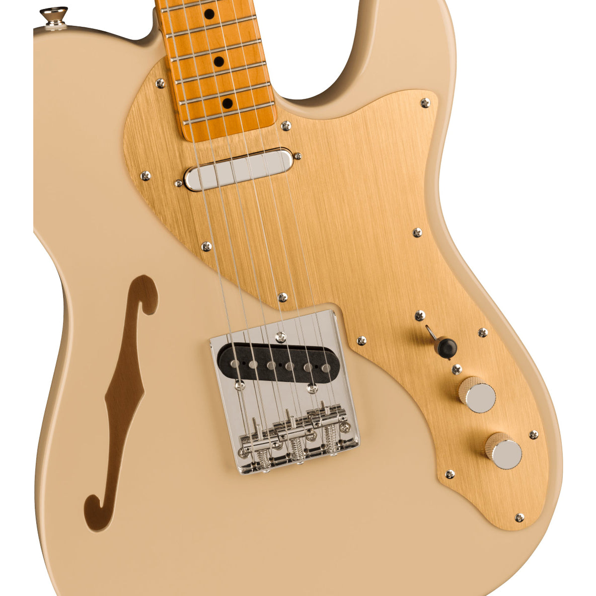 Đàn Guitar Điện Squier Classic Vibe 60s Telecaster Thinline, Maple Fingerboard, Desert Sand-Mai Nguyên Music