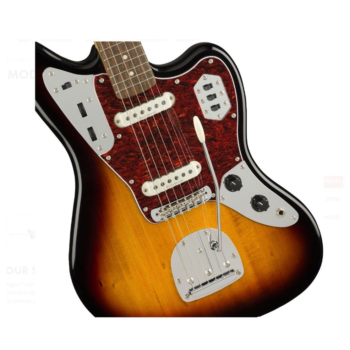 Đàn Guitar Điện Squier Classic Vibe 70s Jaguar, Laurel Fingerboard, 3-Color Sunburst-Mai Nguyên Music