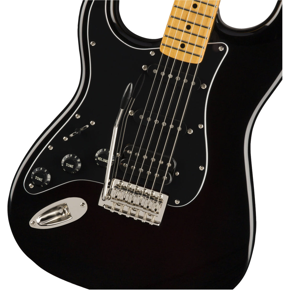 Đàn Guitar Điện Squier Classic Vibe 70s Stratocaster HSS, Left-Handed, Black-Mai Nguyên Music
