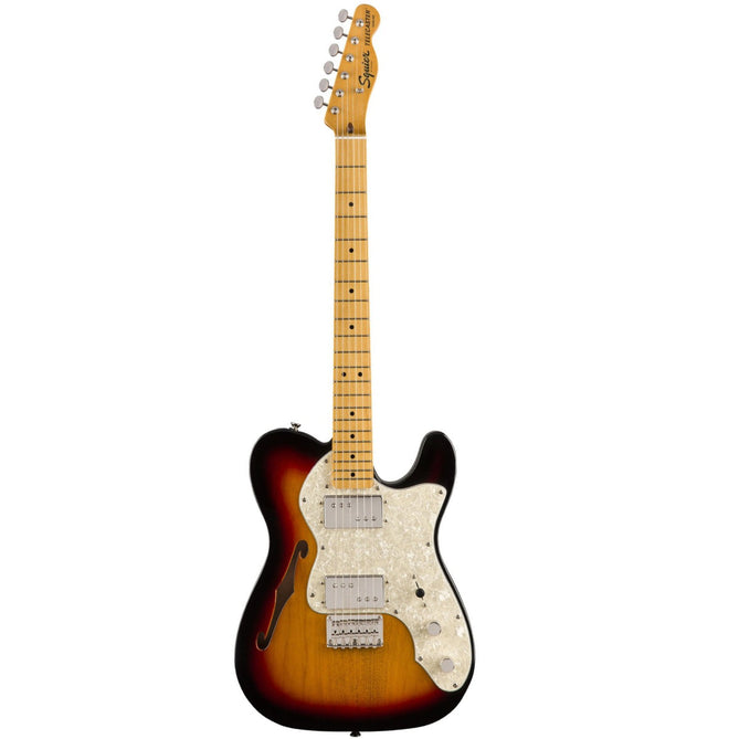 Đàn Guitar Điện Squier Classic Vibe 70s Telecaster Thinline, Maple Fingerboard, 3-Color Sunburst-Mai Nguyên Music