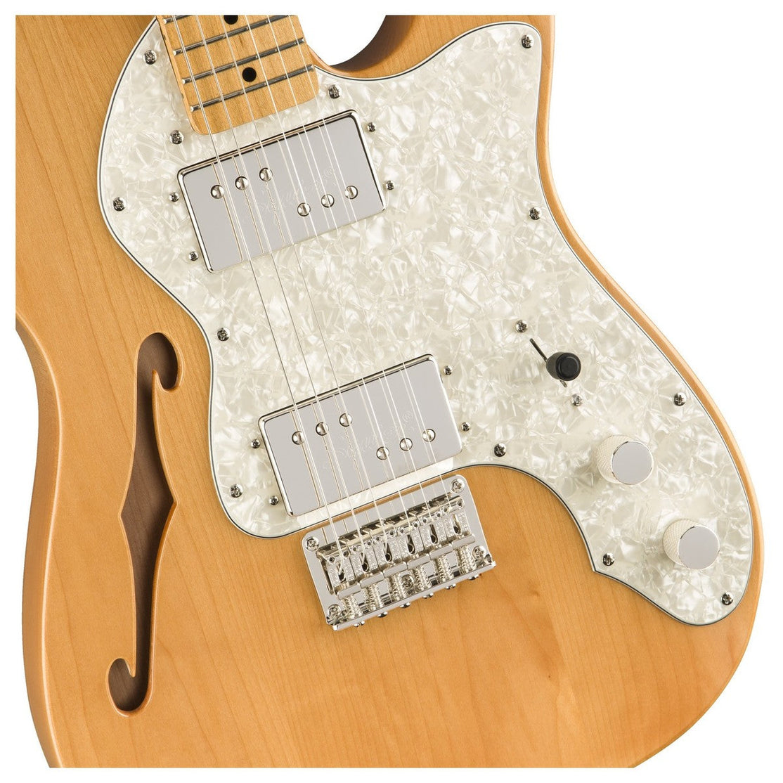 Đàn Guitar Điện Squier Classic Vibe 70s Telecaster Thinline, Maple Fingerboard, Natural-Mai Nguyên Music