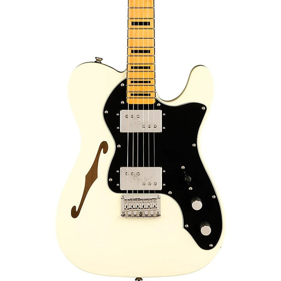 Đàn Guitar Điện Squier Classic Vibe 70s Telecaster Thinline, Maple Fingerboard, Olympic White-Mai Nguyên Music