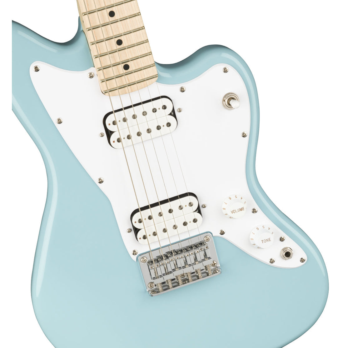 Đàn Guitar Điện Squier Mini Jazzmaster HH, Maple Fingerboard, Daphne Blue-Mai Nguyên Music