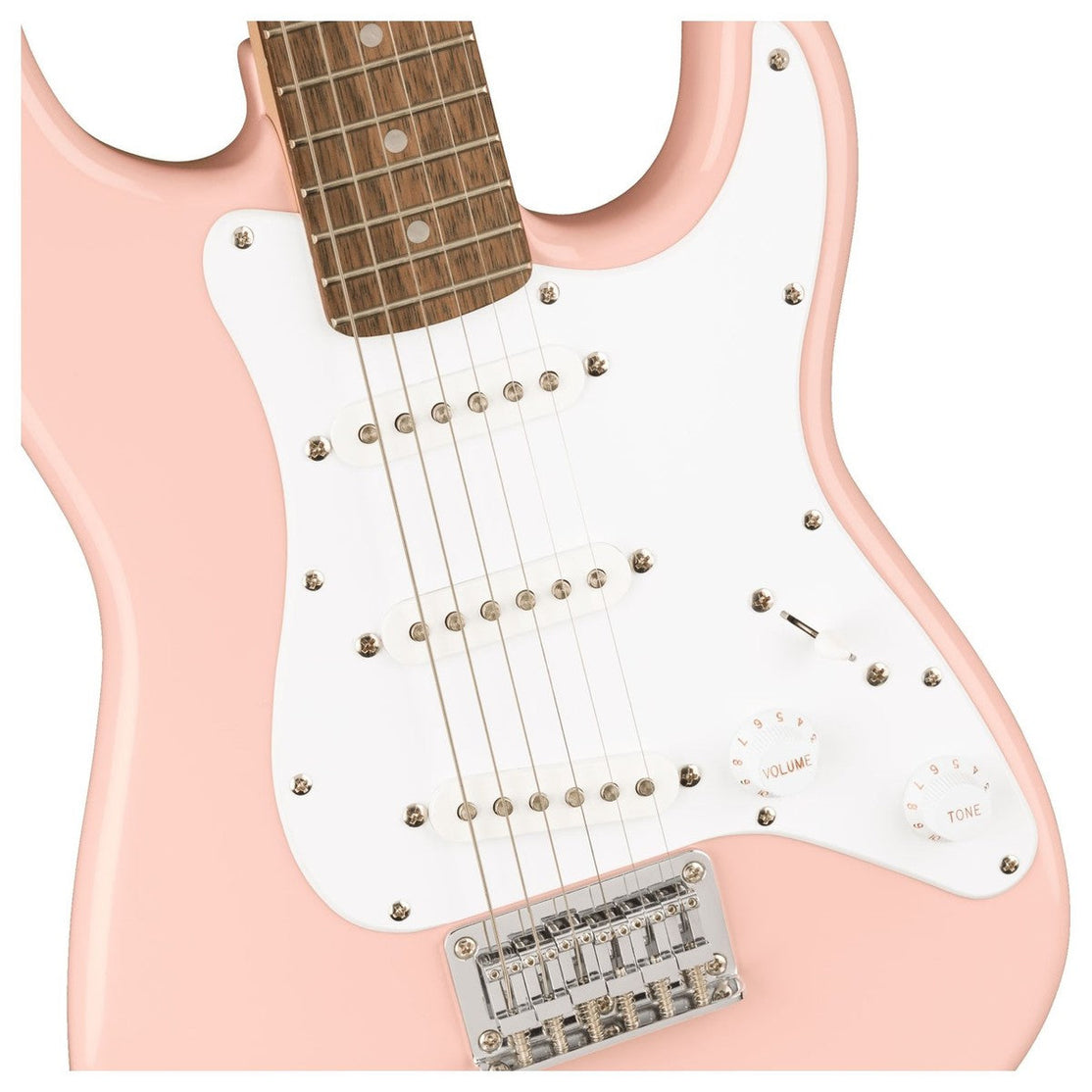 Đàn Guitar Điện Squier Mini Stratocaster, Laurel Fingerboard, Shell Pink-Mai Nguyên Music