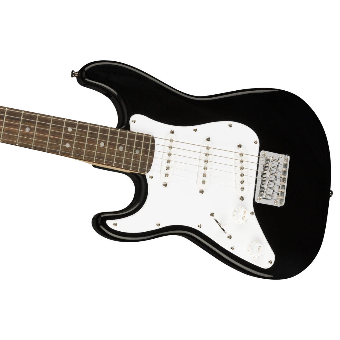 Đàn Guitar Điện Squier Mini Stratocaster Left-Handed, Laurel Fingerboard, Black-Mai Nguyên Music