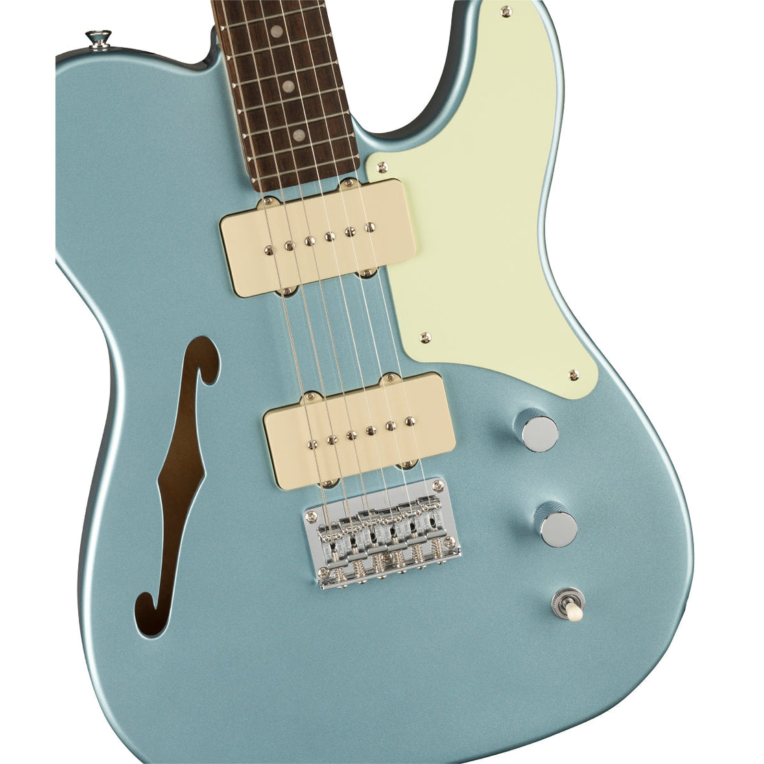 Đàn Guitar Điện Squier Paranormal Cabronita Telecaster Thinline, Laurel Fingerboard, Ice Blue Metallic-Mai Nguyên Music