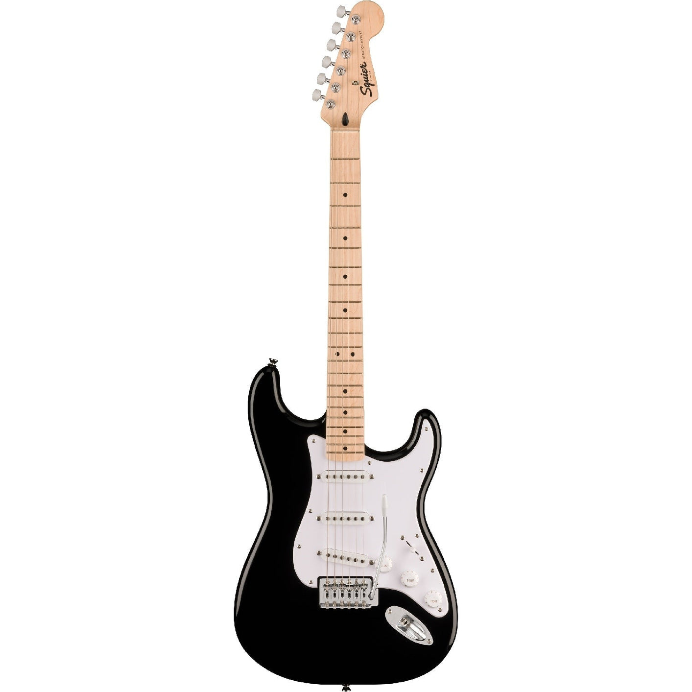 Đàn Guitar Điện Squier Sonic Stratocaster, Black w/Maple Fingerboard-Mai Nguyên Music