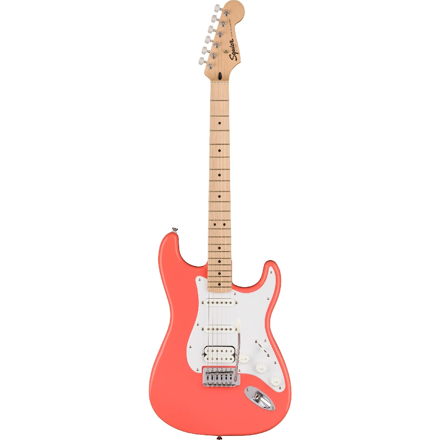 Đàn Guitar Điện Squier Sonic Stratocaster HSS, Tahitian Coral w/Maple Fingerboard-Mai Nguyên Music