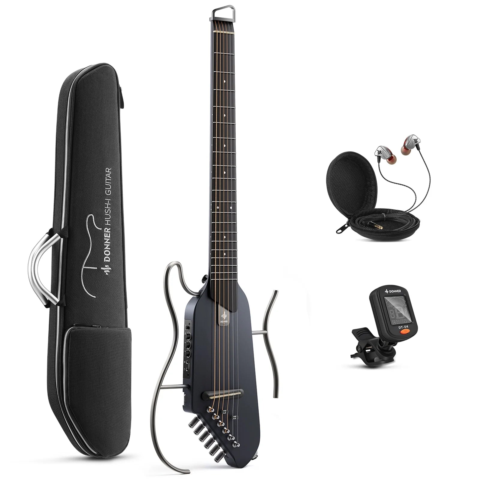 Đàn Guitar Silent Acoustic Donner HUSH-I Mute Guitar Kit for Travel Silent Practice-Mai Nguyên Music