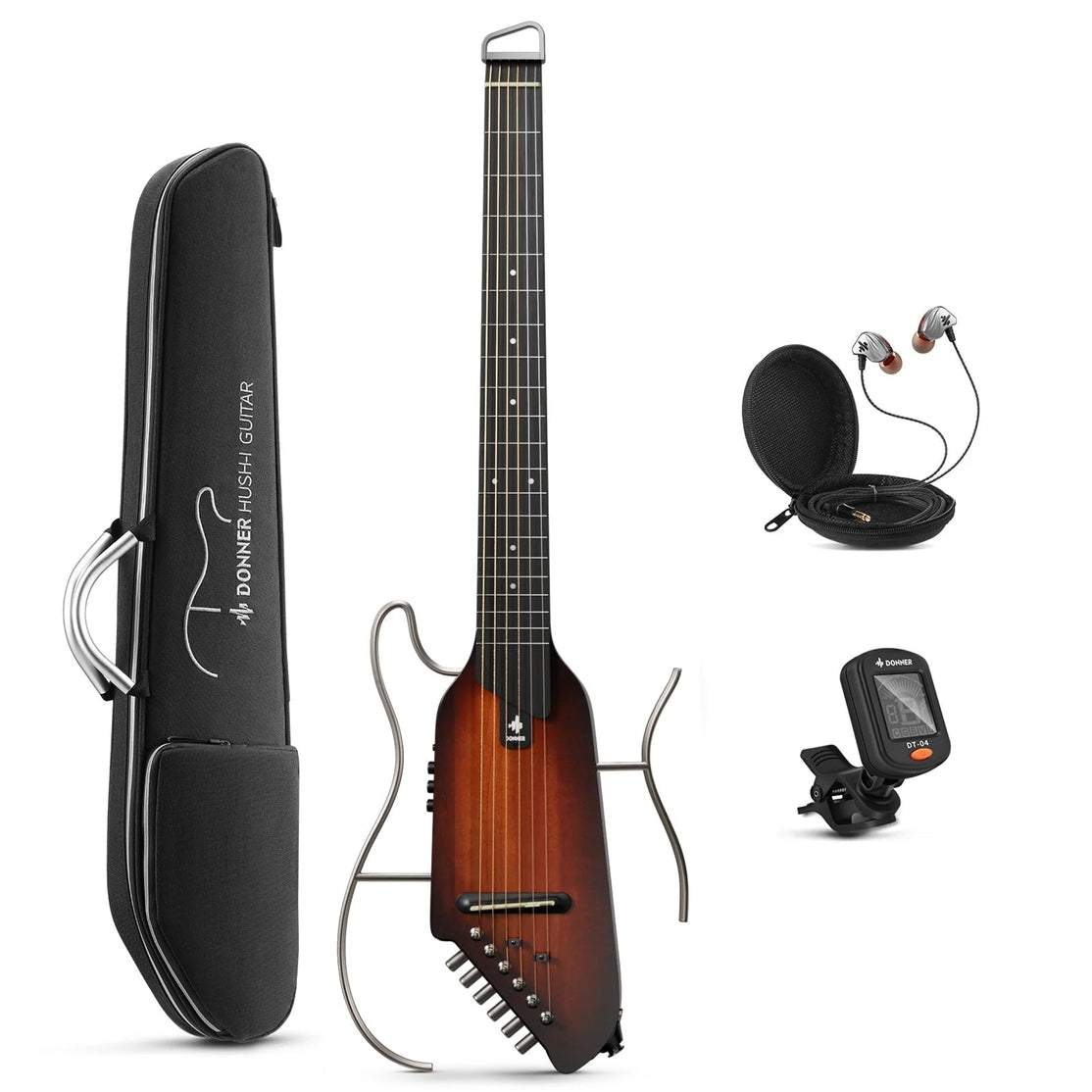 Đàn Guitar Silent Acoustic Donner HUSH-I Mute Guitar Kit for Travel Silent Practice-Mai Nguyên Music