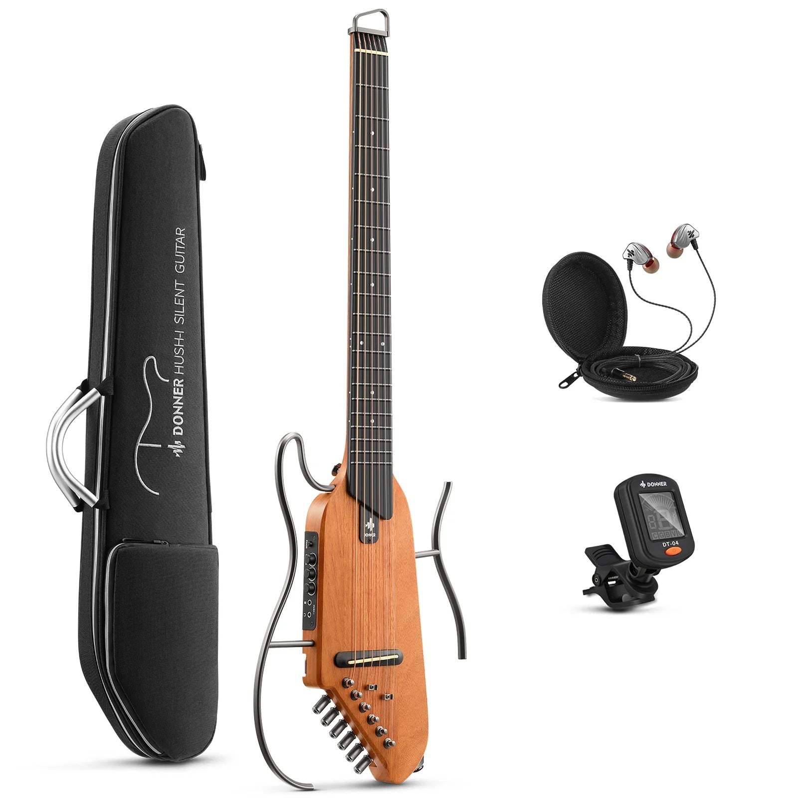 Đàn Guitar Silent Acoustic Donner HUSH-I Mute Guitar Kit for Travel Silent Practice-Mai Nguyên Music