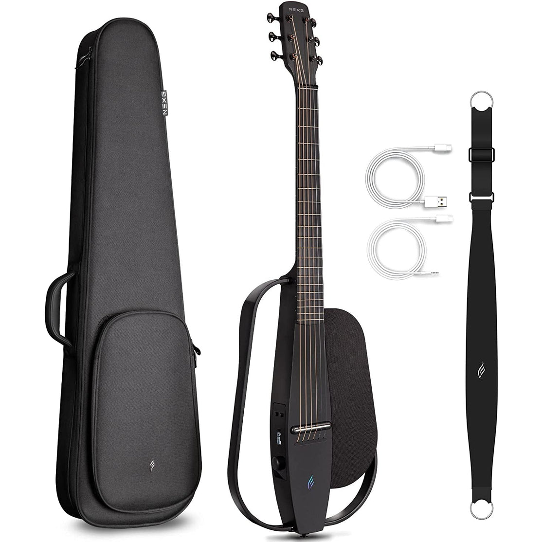 Đàn Guitar Silent Acoustic Enya NEXG Basic, Black-Mai Nguyên Music
