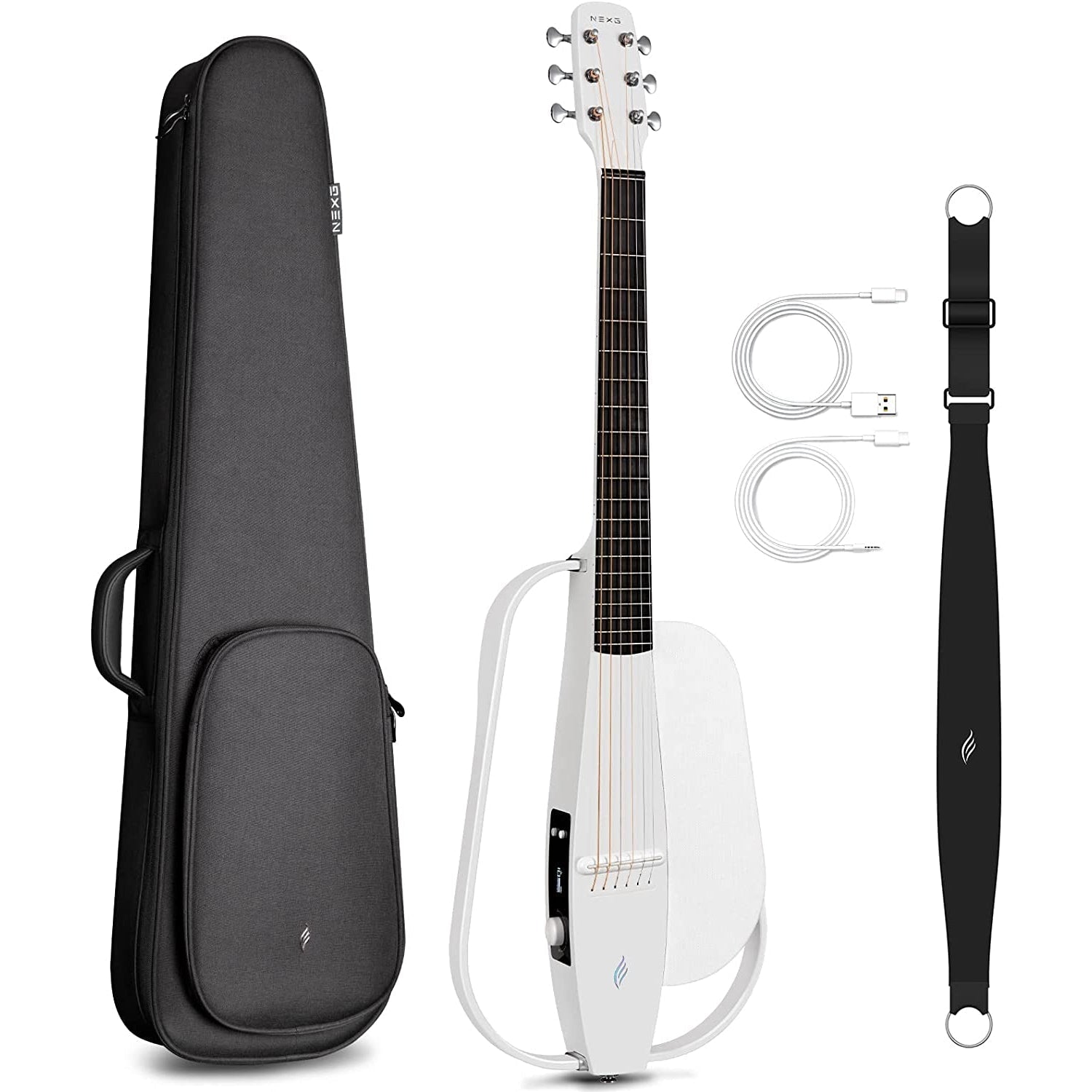 Đàn Guitar Silent Acoustic Enya NEXG Basic, White-Mai Nguyên Music