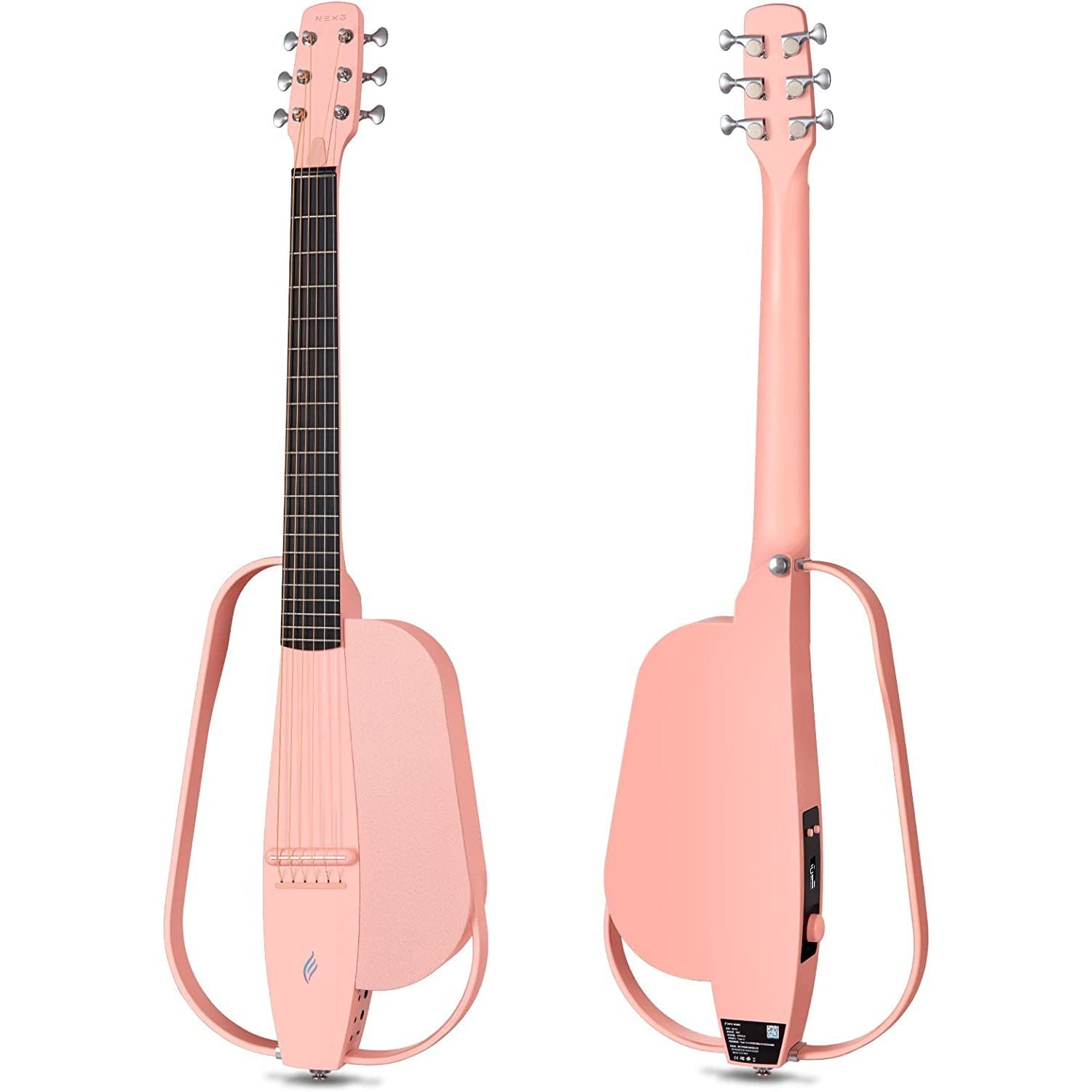 Đàn Guitar Silent Acoustic Enya NEXG Deluxe, Pink-Mai Nguyên Music