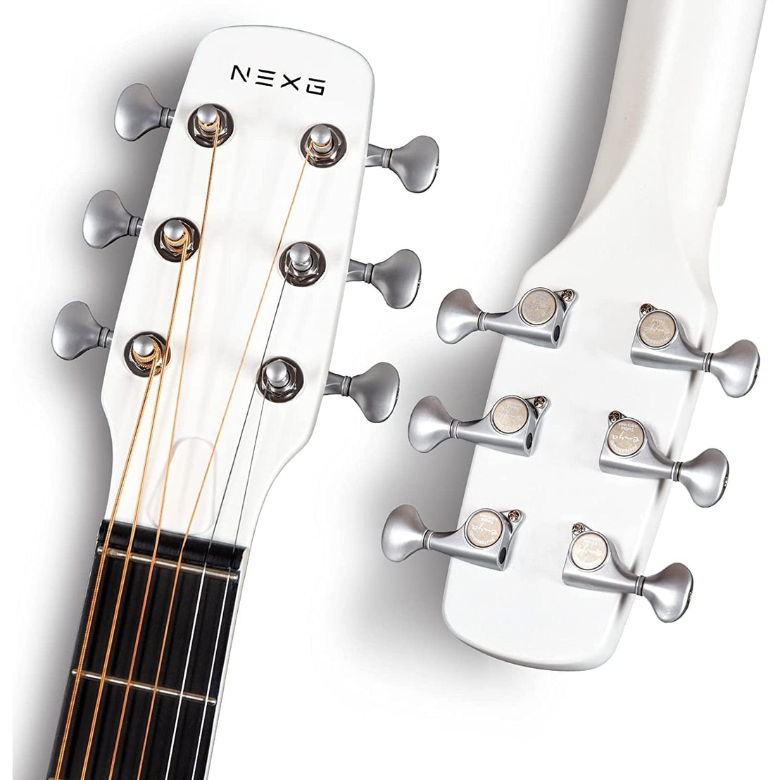 Đàn Guitar Silent Acoustic Enya NEXG Deluxe, White-Mai Nguyên Music