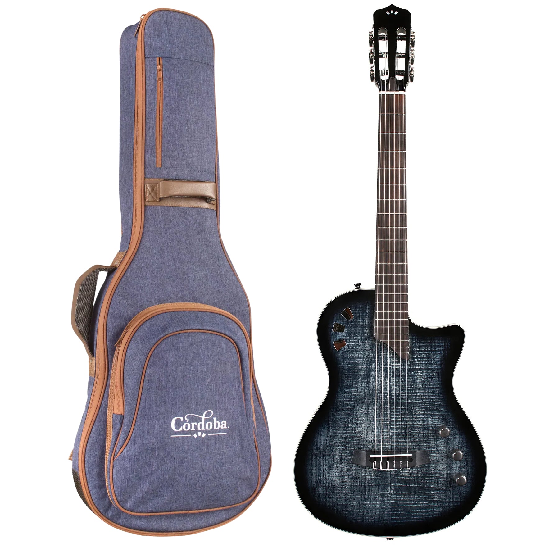 Đàn Guitar Silent Classic Cordoba Stage Black Burst-Mai Nguyên Music