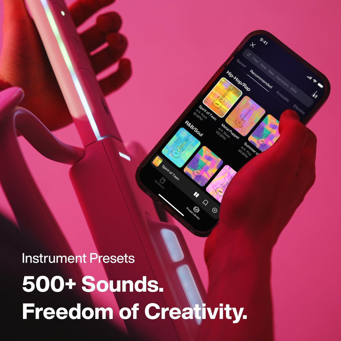 Đàn Guitar Silent Lava Genie - Stringless Smart Guitar-Mai Nguyên Music