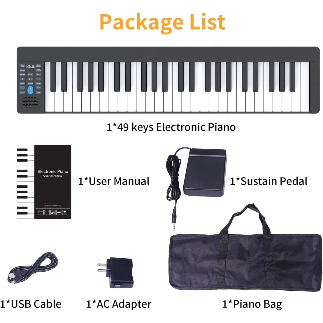 Đàn Piano Điện Konix PJ49Z-Mai Nguyên Music