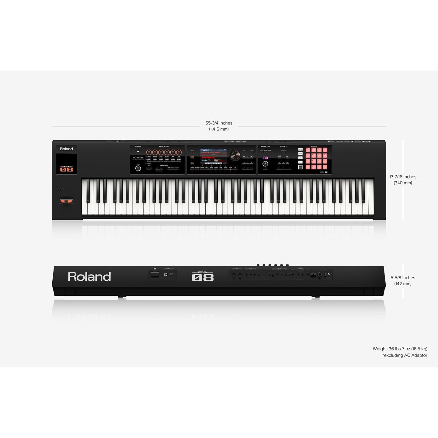 Đàn Synthesizer Music Workstation Roland FA-08-Mai Nguyên Music